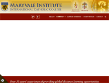 Tablet Screenshot of maryvale.ac.uk